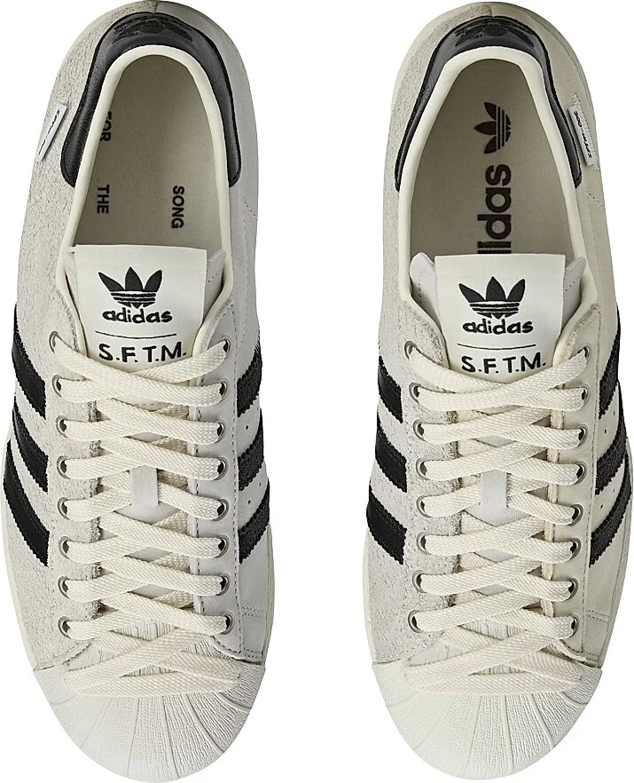 Men's adidas x Song For The Mute Superstar 82 STFM Sneakers - Supplier Black White - Size 6 - Image 11