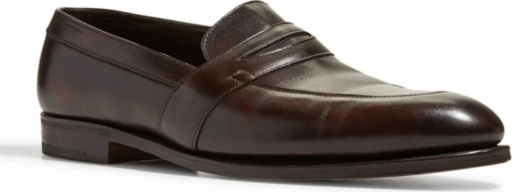 Men's Adley Leather Penny Loafers - Image 2