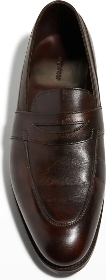 Men's Adley Leather Penny Loafers - Image 3
