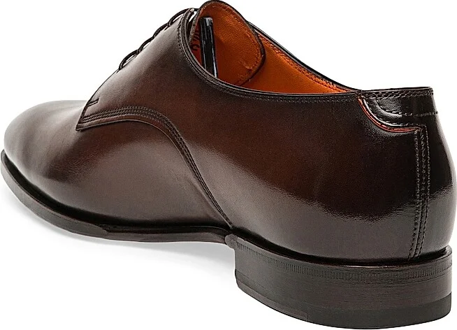Men's Adrian Leather Dress Shoes - Dark Brown - Size 7 - Image 3