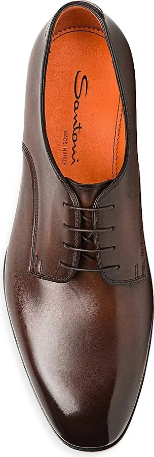 Men's Adrian Leather Dress Shoes - Dark Brown - Size 7 - Image 4