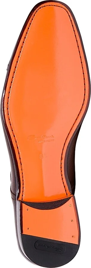 Men's Adrian Monk-Strap Leather Dress Shoes - Brown - Size 6.5 - Image 6