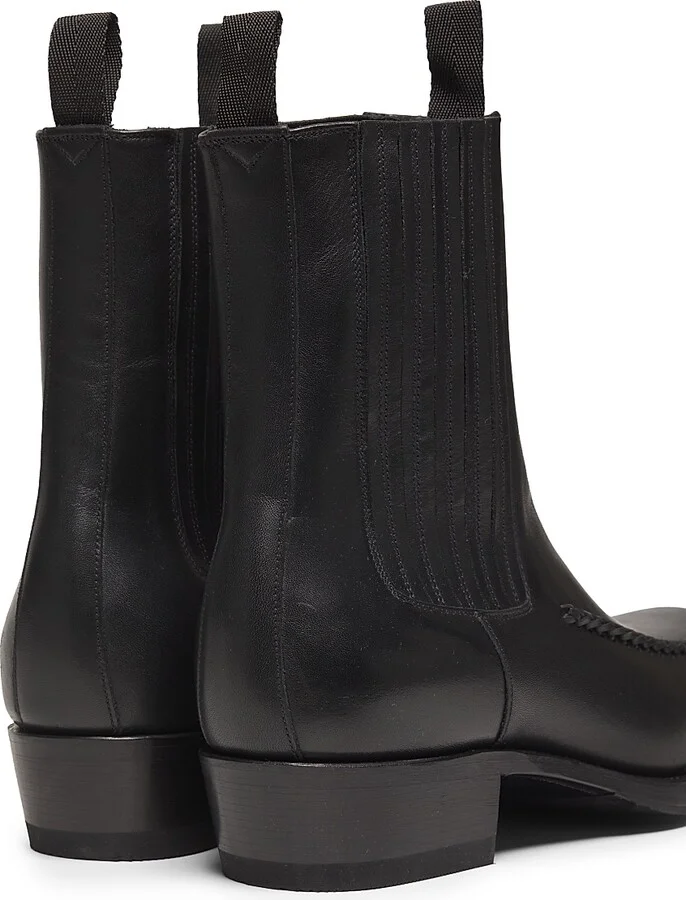 Men's Agulla Leather Chelsea Boots - Black - Size 7 - Image 3