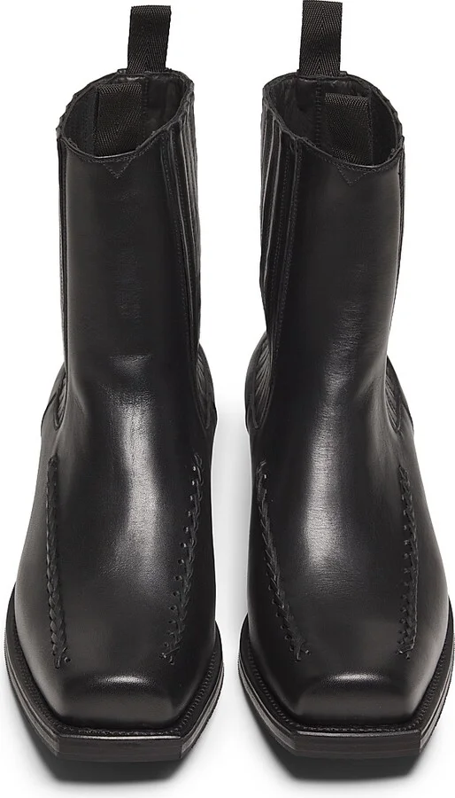 Men's Agulla Leather Chelsea Boots - Black - Size 7 - Image 4