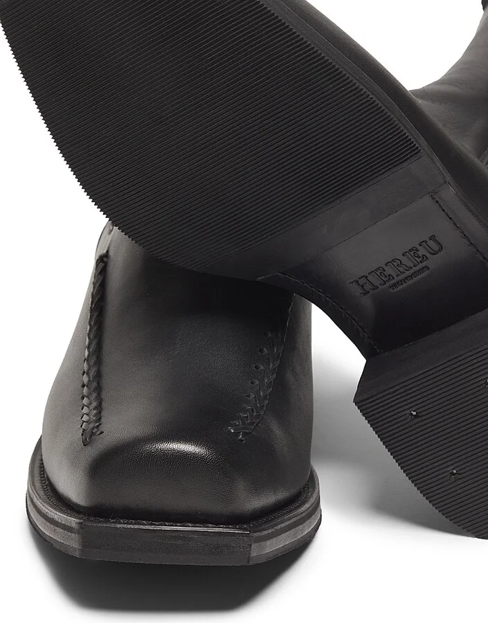 Men's Agulla Leather Chelsea Boots - Black - Size 7 - Image 6