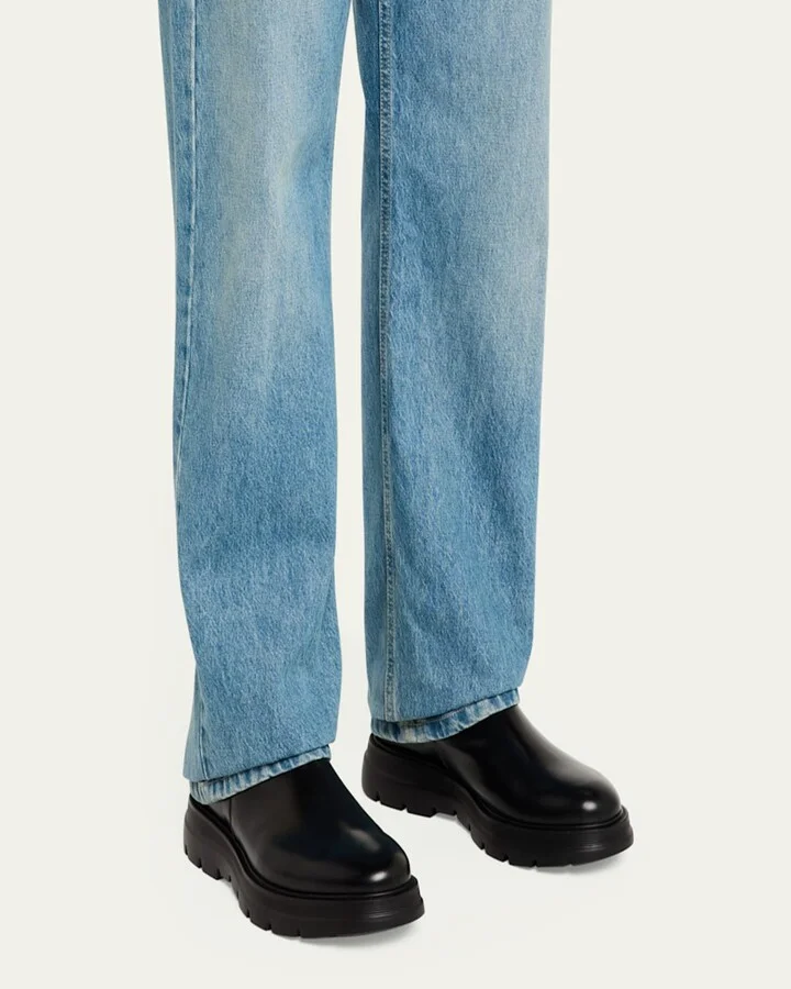Men's Aiden Leather and Neoprene Chelsea Boots - Image 3