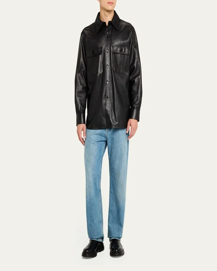 Men's Aiden Leather and Neoprene Chelsea Boots - Image 4