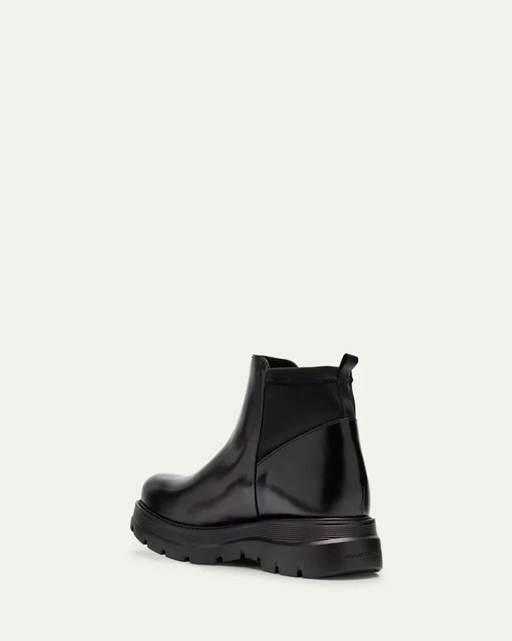 Men's Aiden Leather and Neoprene Chelsea Boots - Image 5