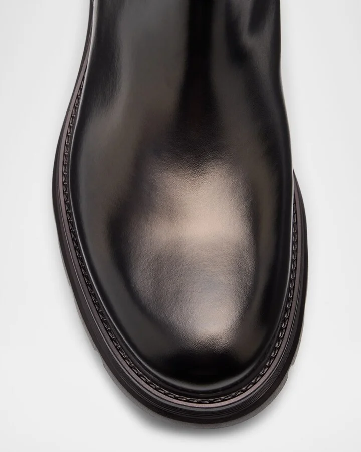 Men's Aiden Leather and Neoprene Chelsea Boots - Image 6