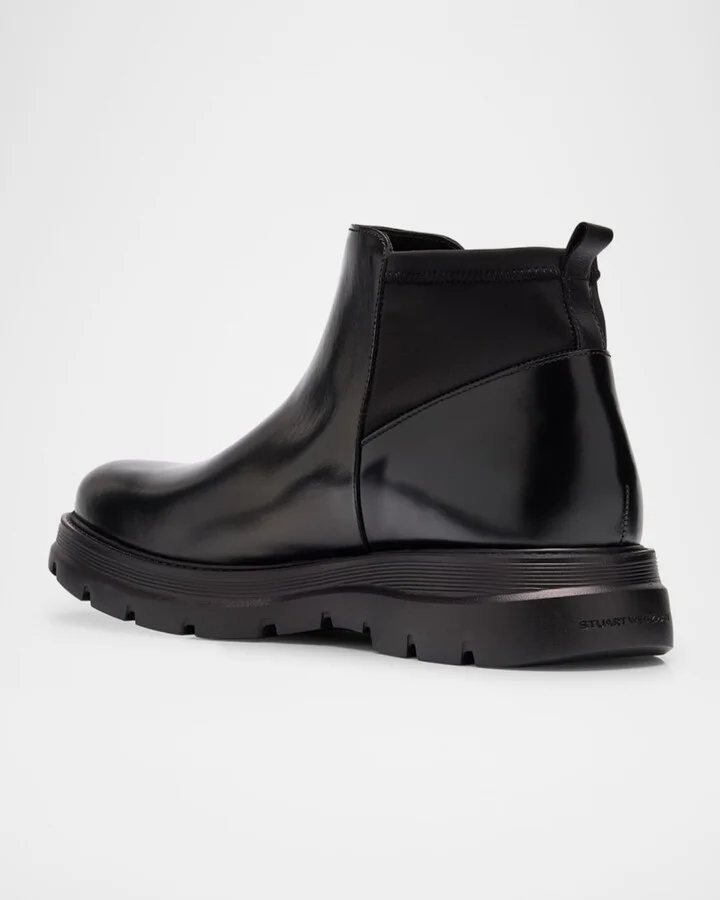 Men's Aiden Leather and Neoprene Chelsea Boots - Image 7