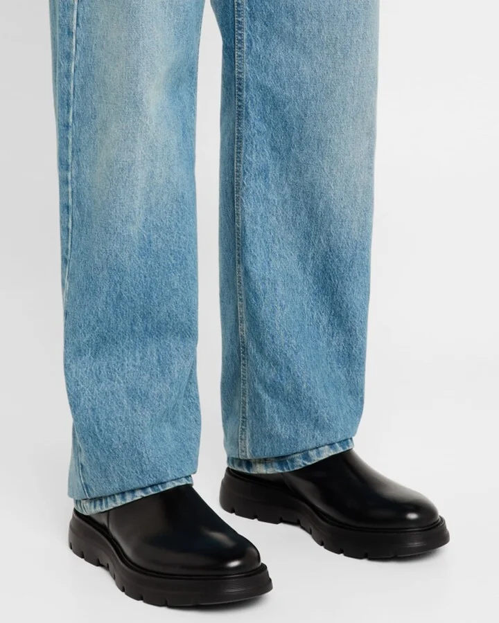 Men's Aiden Leather and Neoprene Chelsea Boots - Image 8