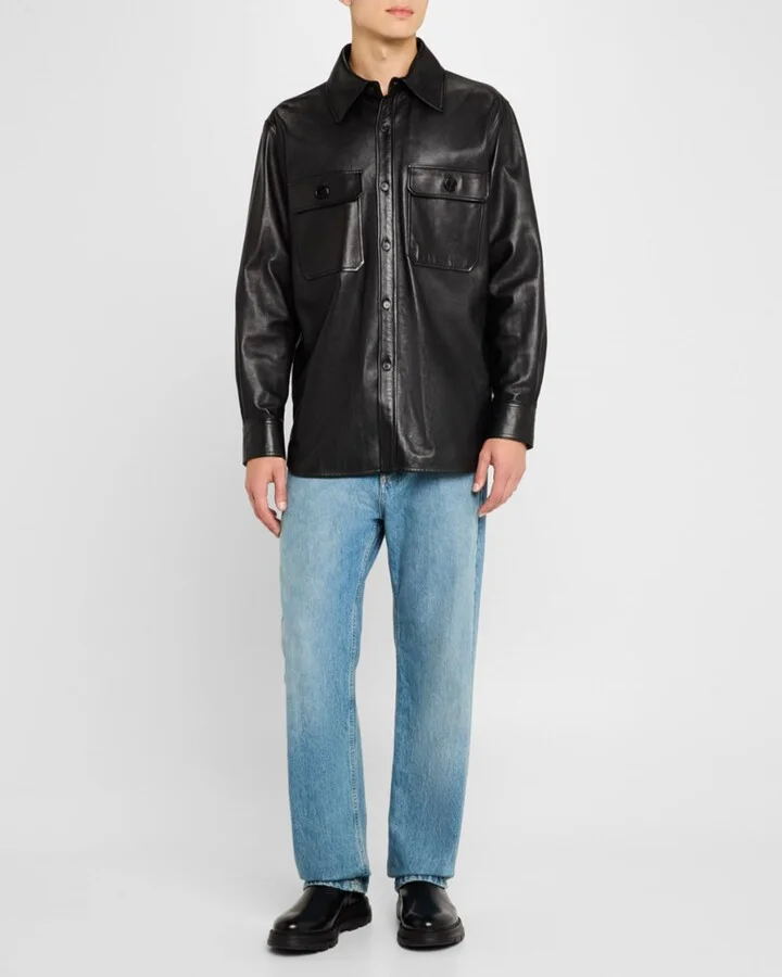 Men's Aiden Leather and Neoprene Chelsea Boots - Image 9