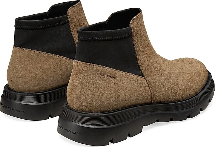 Men's Aiden Suede Stretch Boots - Taupe Black - Size 10 - Image 3