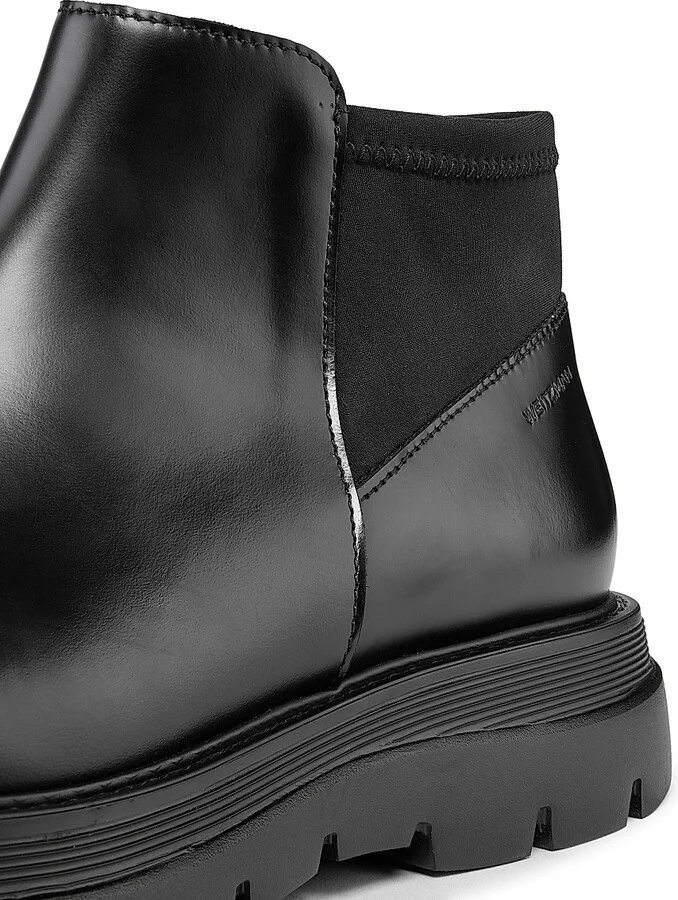Men's Aiden Suede Stretch Boots - Taupe Black - Size 10 - Image 8