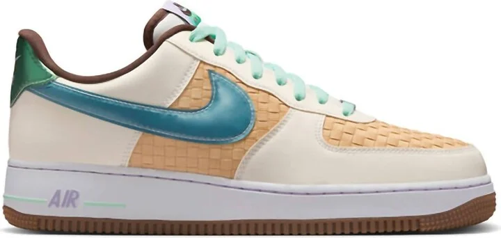 Men's Air Force 1 Retro Shoe In Summit White/mint