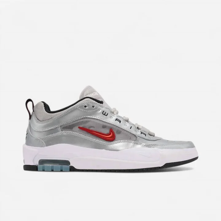 Men's Air Max Ishod Shoes In Premium Silver Bullet