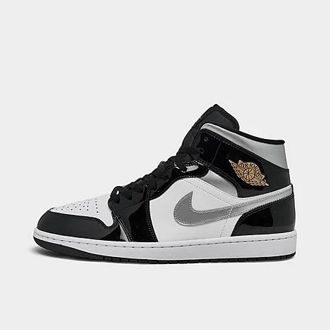 Black/White/Metallic Gold