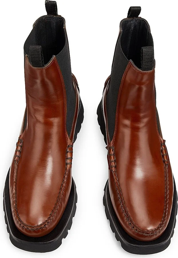 Men's Alda Sport Leather Chelsea Boot - Tan - Size 7 - Image 4