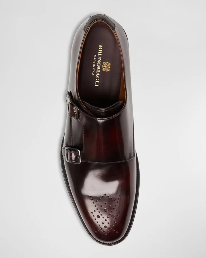 Men's Alfeo Double Monk Strap Loafers - Image 4