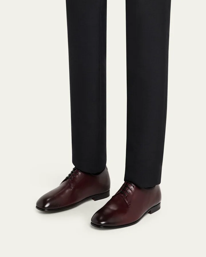Men's Alicante Tramezza Calfskin Derby Shoes - Image 3