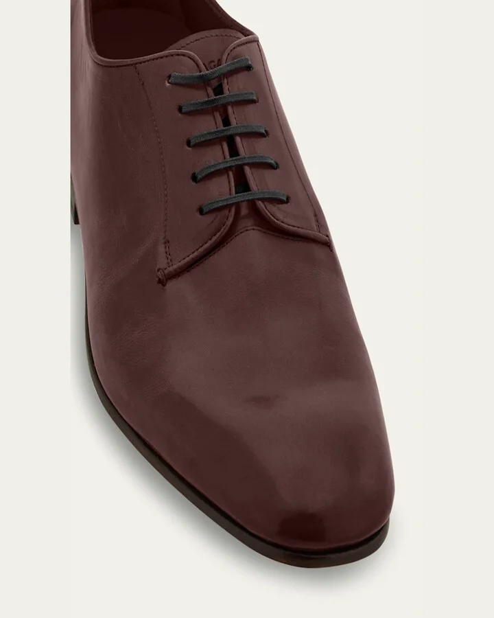 Men's Alicante Tramezza Calfskin Derby Shoes - Image 5