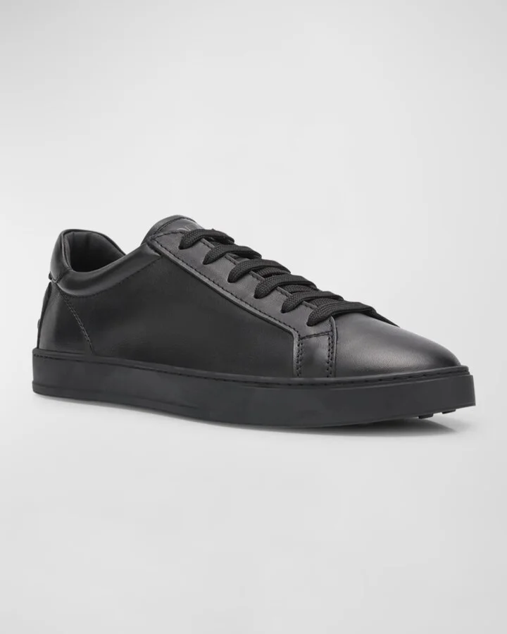 Men's Allacciata Cassetta Leather Low-Top Sneakers - Image 5