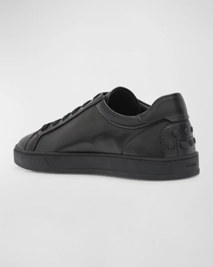 Men's Allacciata Cassetta Leather Low-Top Sneakers - Image 7