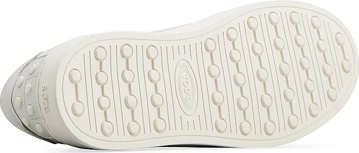Men's Allacciata Cassetta Leather Sneakers - Bianco Latte - Size 6 - Image 4