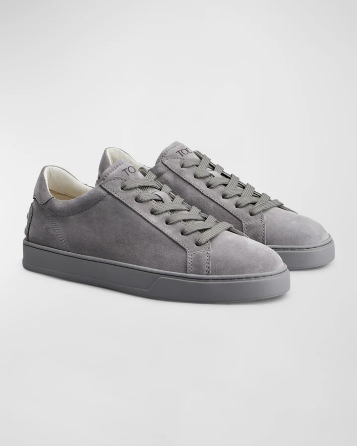Men's Allacciata Low-Top Suede Sneakers - Image 9