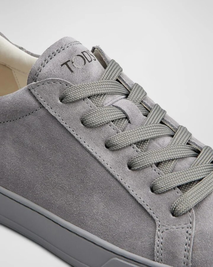 Men's Allacciata Low-Top Suede Sneakers - Image 10