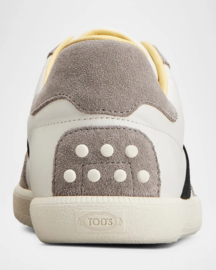 Men's Allascciata Cassetta Leggera Leather Low-Top Sneakers - Image 3