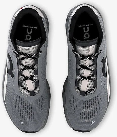 Mens Alloy Silver Cloudmonster Chunky-Sole Mesh Low-Top Trainers 8.5 - Image 2