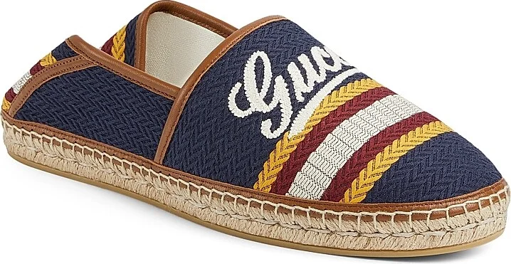 Men's Alonso Woven Logo Espadrilles - Green - Size 9 - Image 6