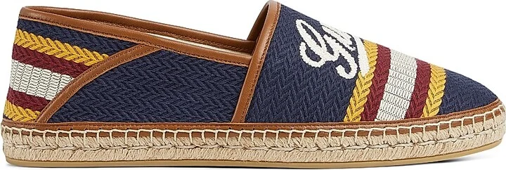 Men's Alonso Woven Logo Espadrilles - Green - Size 9 - Image 10