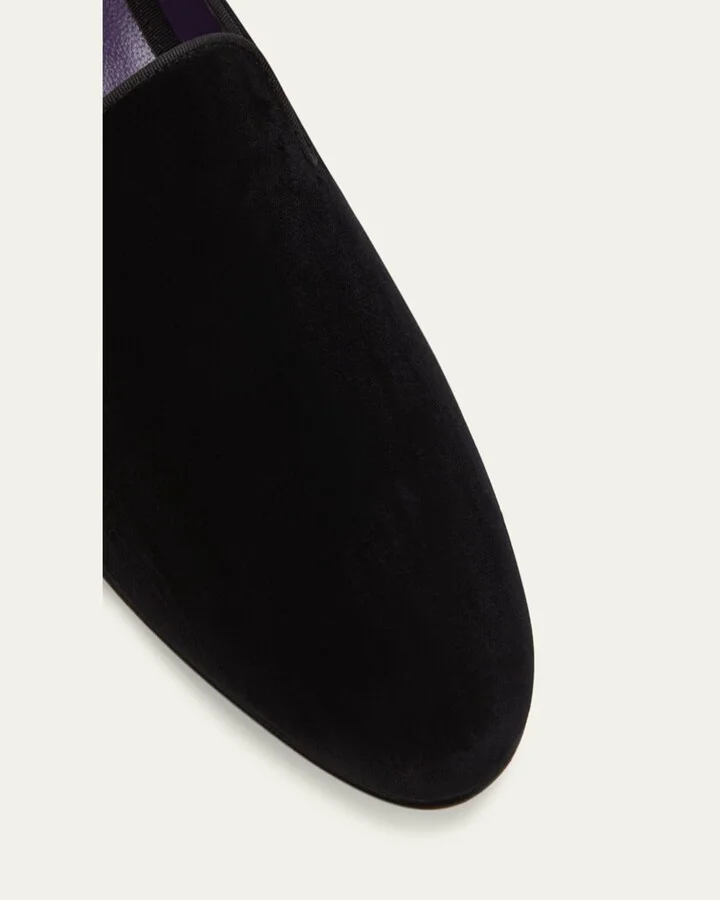 Men's Alonzo Velvet Loafers - Image 4