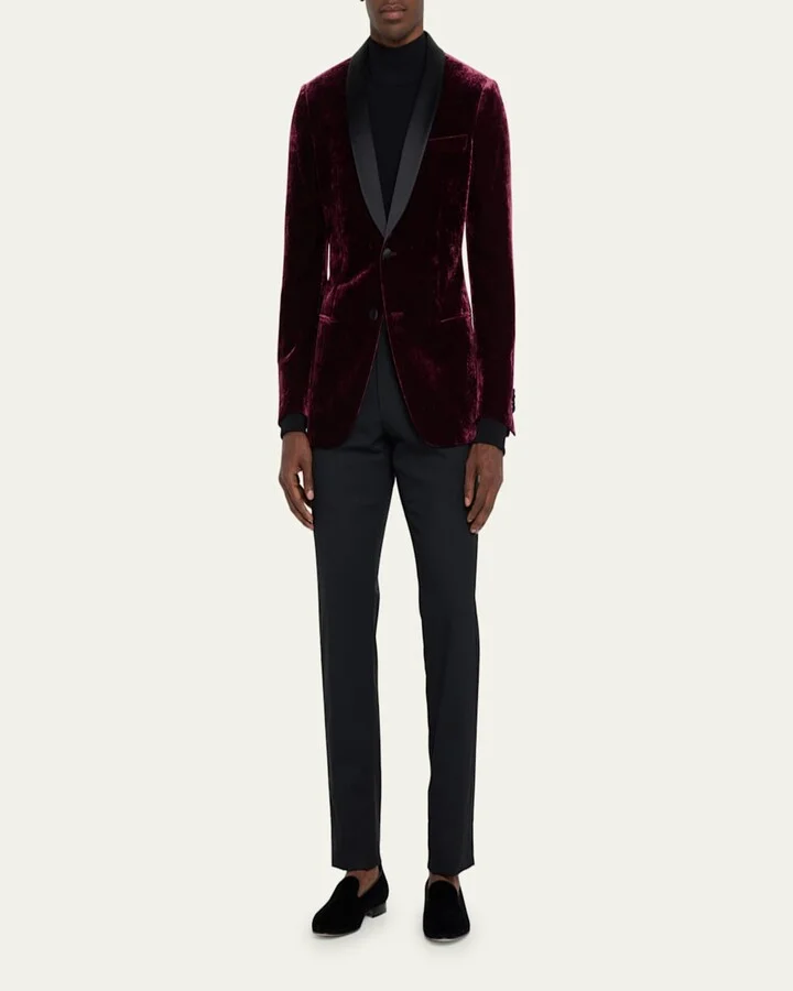 Men's Alonzo Velvet Loafers - Image 8