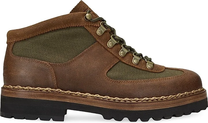 Men's Alpine Waxed Suede Boots - Teak Canopy Olive - Size 10