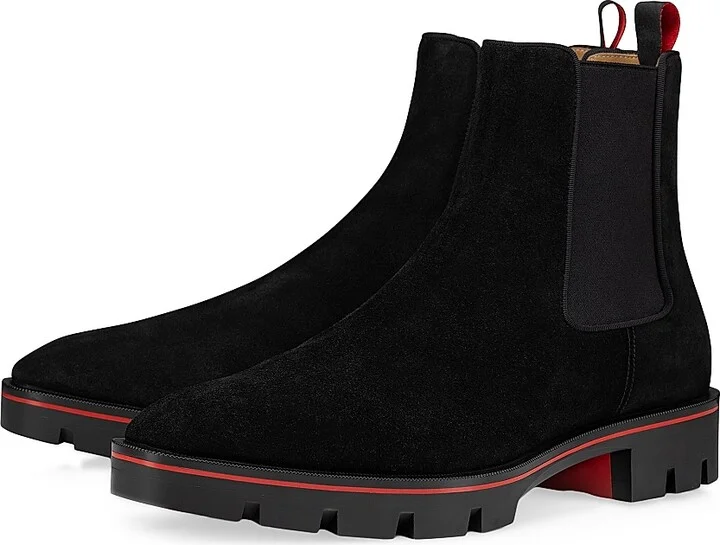 Men's Alpinosol Leather Ankle Booties - Black - Size 6 - Image 2