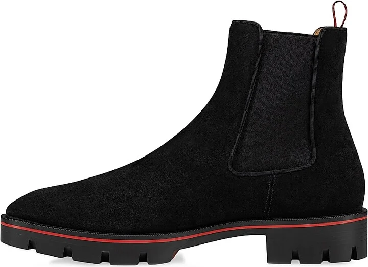 Men's Alpinosol Leather Ankle Booties - Black - Size 6 - Image 4