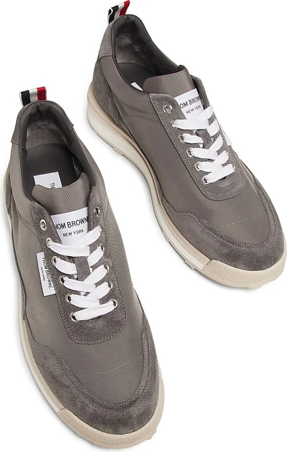 Men's Alumni Double-Tech Low-Top Sneakers - Medium Grey - Size 11 - Image 4