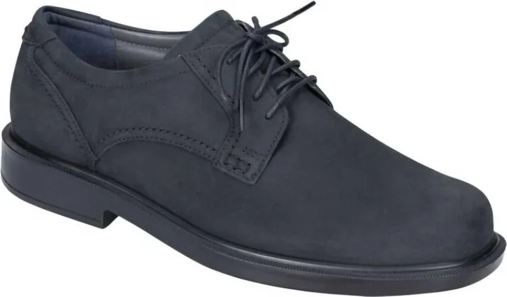 Men's Ambassador Lace Up Oxford Shoes In Oily Black
