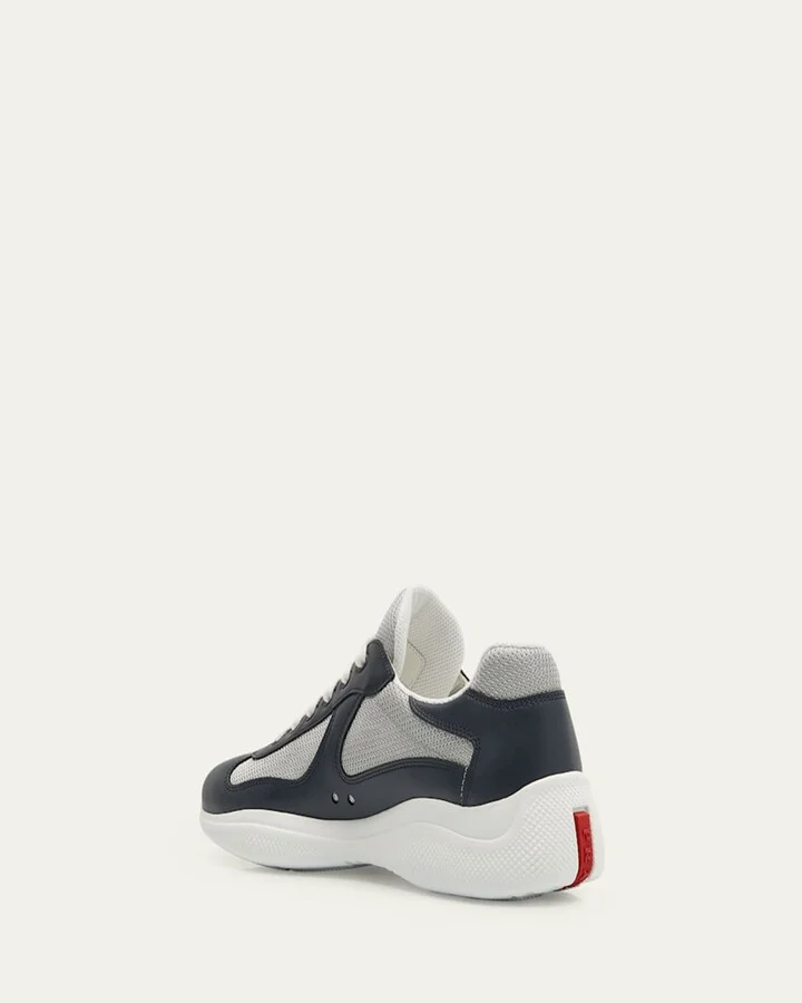 Men's Americas Cup Leather Trainer Sneakers - Image 2