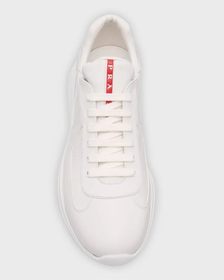 Men's Americas Cup Napa Leather Low-Top Sneakers - Image 4