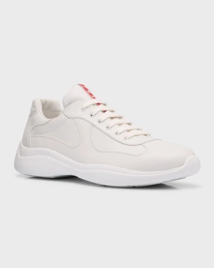 Men's Americas Cup Napa Leather Low-Top Sneakers - Image 8