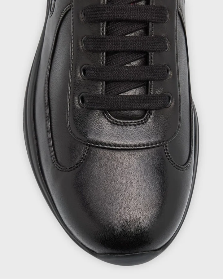 Men's Americas Cup Napa Leather Low-Top Sneakers - Image 9