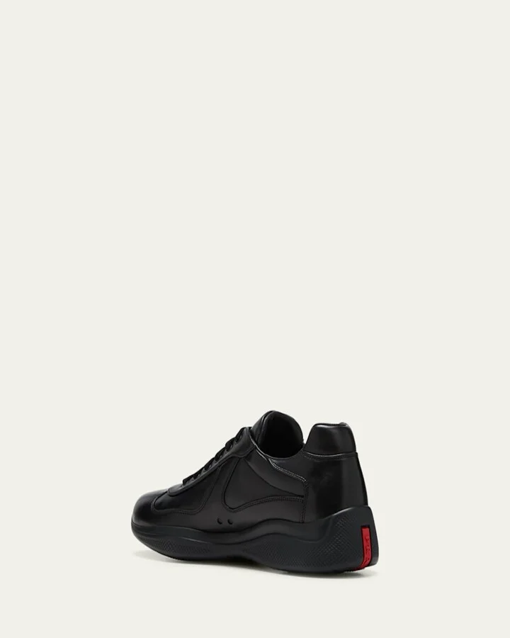 Men's Americas Cup Napa Leather Low-Top Sneakers - Image 3