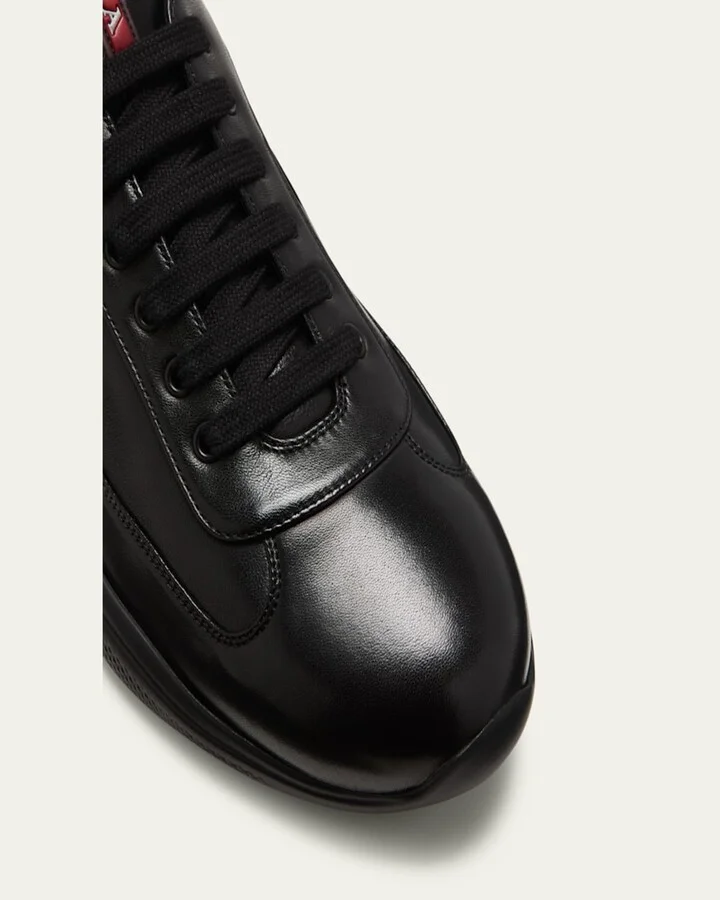 Men's Americas Cup Napa Leather Low-Top Sneakers - Image 7