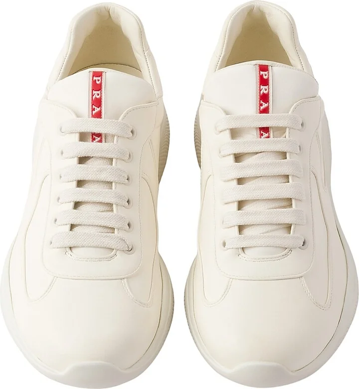 Men's America's Cup Nappa Leather Sneakers - Beige - Size 6 - Image 2