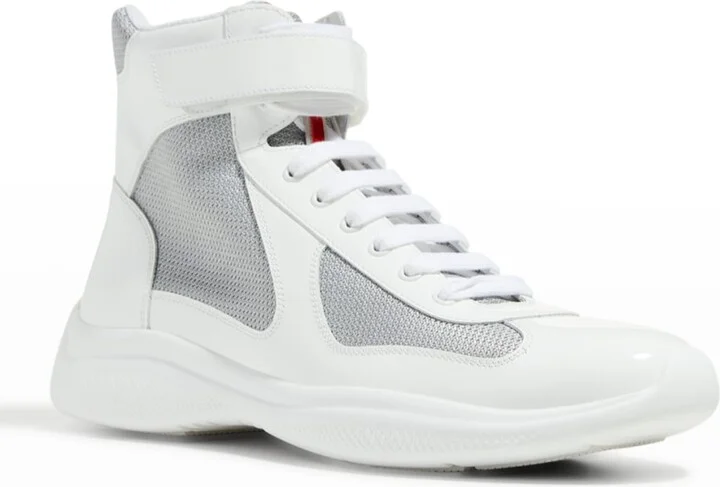 Men's America's Cup Patent Leather High-Top Sneakers - Image 2