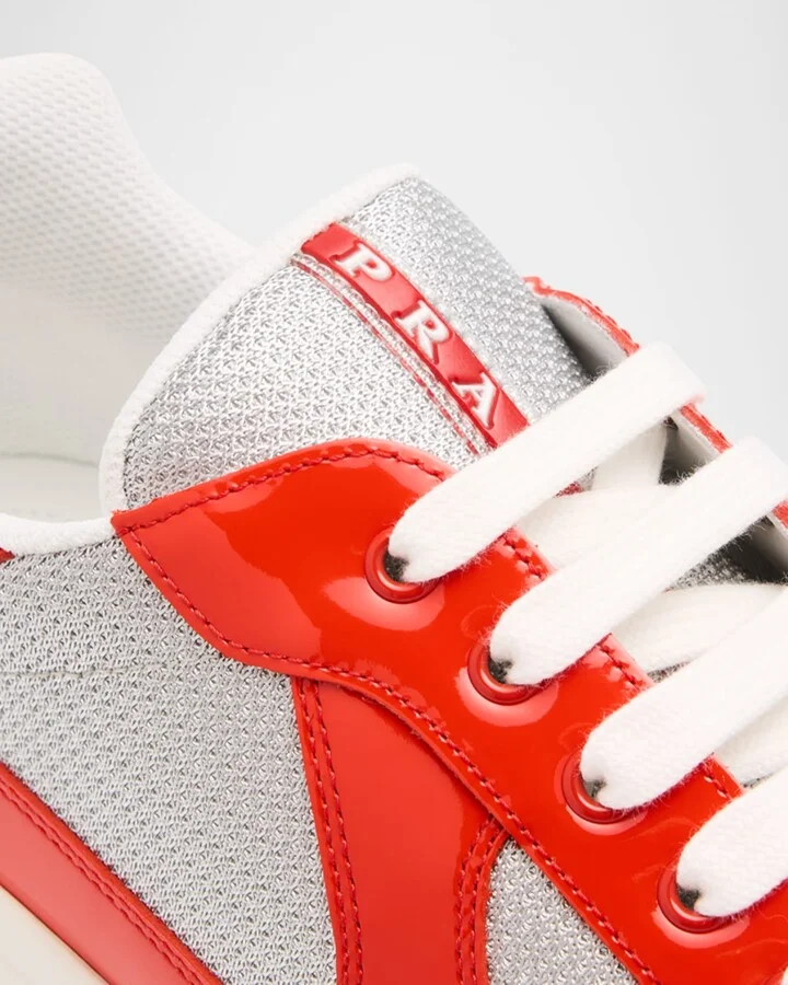 Men's America's Cup Patent Leather Patchwork Sneakers - Image 3